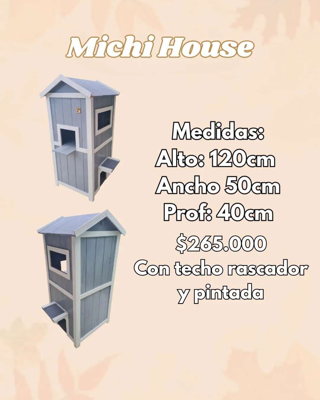 Michi House para gatos – El Shopping de los Bigotes