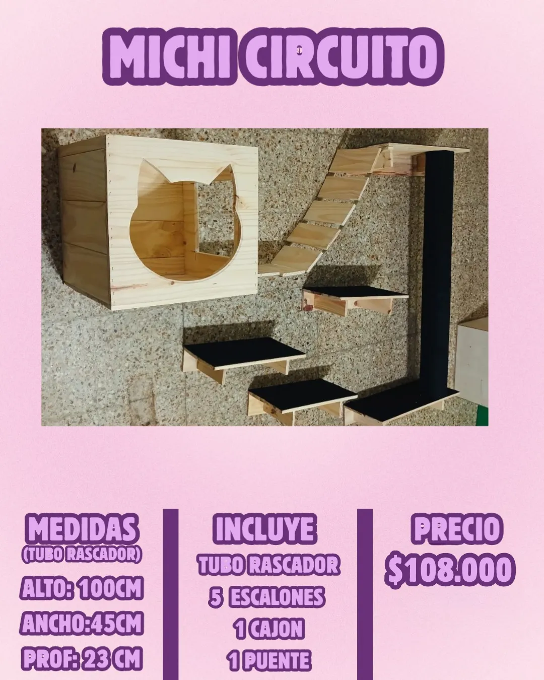 Michi Circuito para gatos – El Shopping de los Bigotes
