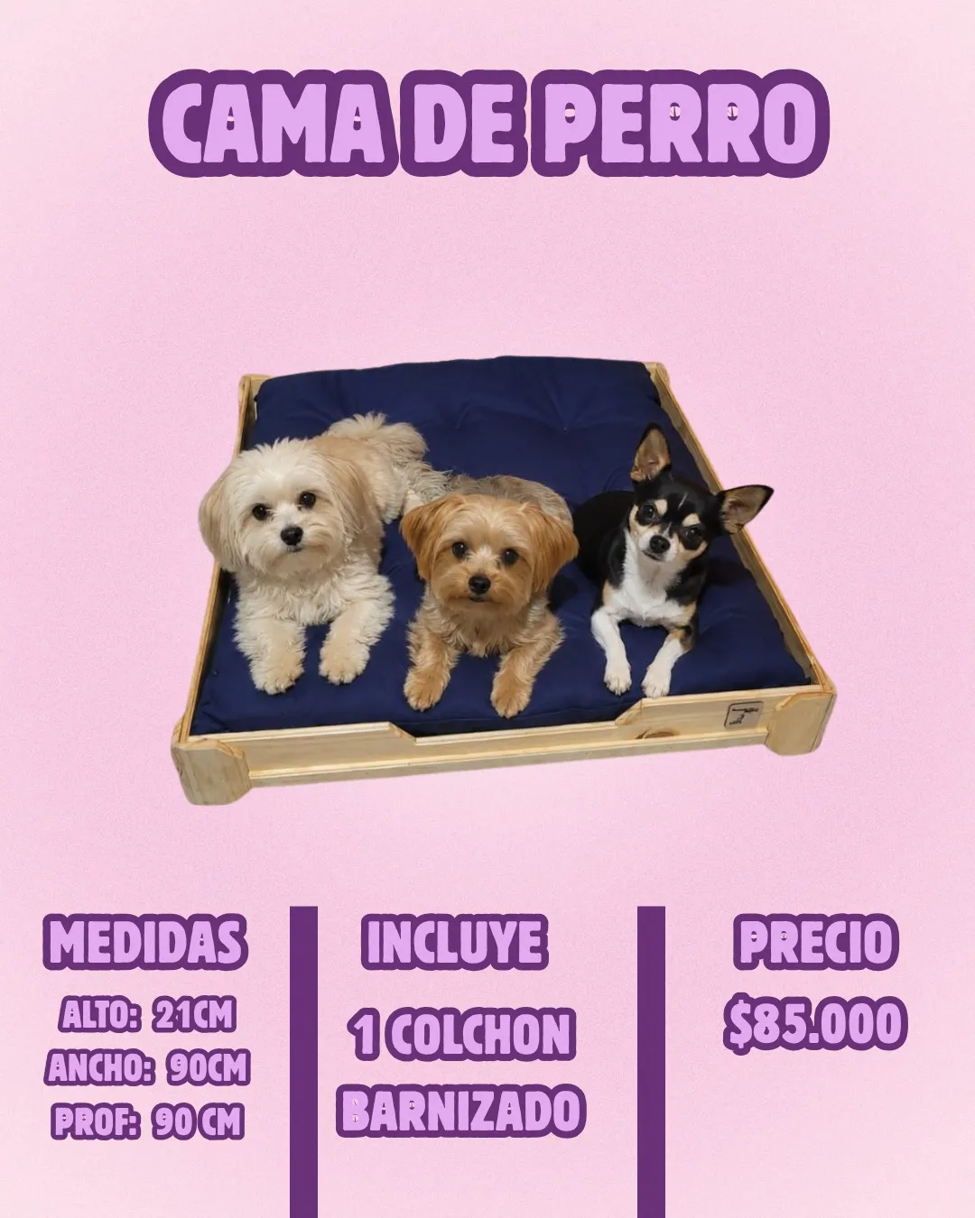 Cama de Perro artesanal – El Shopping de los Bigotes