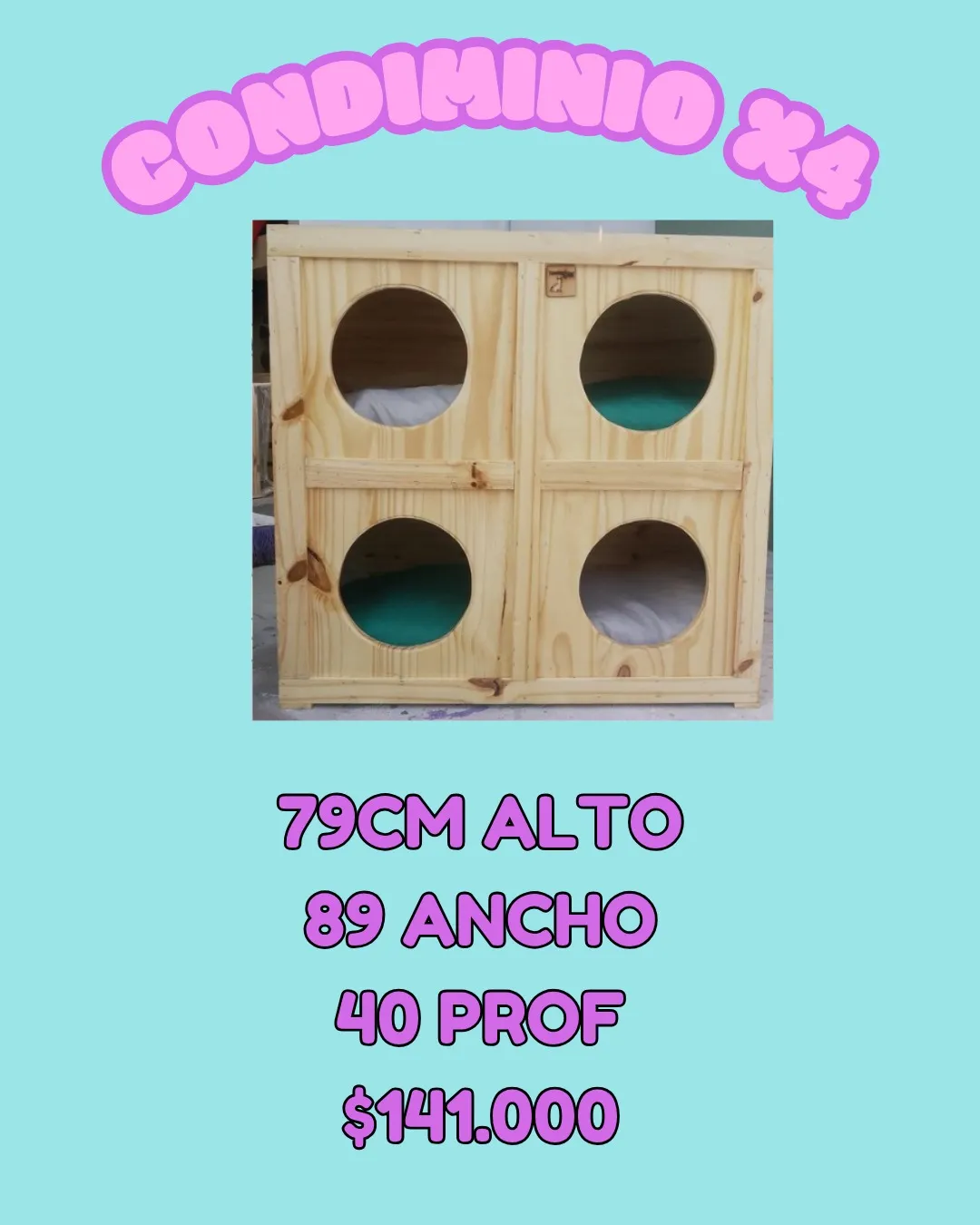 Condominio x4 para gatos – El Shopping de los Bigotes